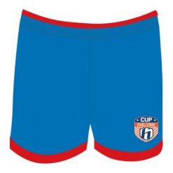 Spodenki chłopięce: Huari Szorty juniorskie Kempes Junior Short French Blue/ Fiery Red r. 158
