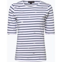 Franco Callegari - T-shirt damski, niebieski. Niebieskie t-shirty damskie marki Franco Callegari, w paski, klasyczne, z klasycznym kołnierzykiem. Za 89,95 zł.