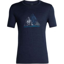 Icebreaker T-Shirt Męski Mens Tech Lite Ss Crewe Sum Of Parts Dk Night Hthr L. Czarne t-shirty męskie marki Icebreaker, m, z nadrukiem, z wełny. W wyprzedaży za 284,76 zł.