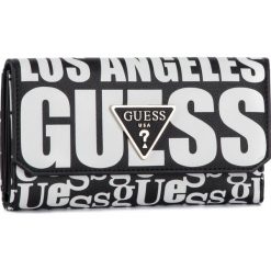 Duży Portfel Damski GUESS - Analise (VP) Slg SWVP74 05650 BML. Czarne portfele damskie Guess, z aplikacjami, ze skóry ekologicznej. Za 279,00 zł.