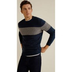Mango Man - Sweter Foot. Szare swetry klasyczne męskie Mango Man, l, z poliesteru, z okrągłym kołnierzem. Za 199,90 zł.