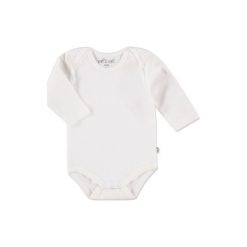 Ebi & Ebi Body dziecięce - biały. Białe body niemowlęce marki Ebi & Ebi, z bawełny, z długim rękawem. Za 39,00 zł.
