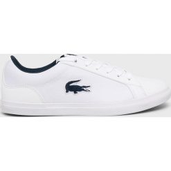 Lacoste - Tenisówki Lerond 219 1 Cuj. Białe trampki dziewczęce Lacoste, bez wzorów, z gumy, na sznurówki. W wyprzedaży za 199,90 zł.