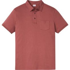 Shirt polo z bawełny organicznej, krótki rękaw, przyjazny dla środowiska bonprix brązowy marsala. Czerwone koszulki męskie bonprix, xl, bez wzorów, z bawełny, z krótkim rękawem. Za 59,99 zł.