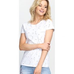 Biały T-shirt Honey Love. Białe bluzki damskie marki Born2be, l. Za 29,99 zł.