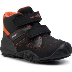 Śniegowce GEOX - J Atreus B.B Wpf A J947GA 0CEFU C0038 M Black/Orange. Czarne śniegowce chłopięce Geox, bez zapięcia. W wyprzedaży za 179,00 zł.
