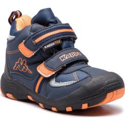 Śniegowce KAPPA - Perry Mid Tex K 260566K Navy/Orange 6744. Niebieskie śniegowce chłopięce Kappa, bez zapięcia. W wyprzedaży za 129,00 zł.