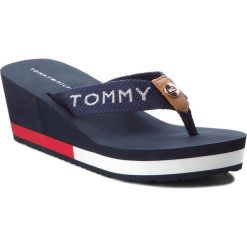 Klapki damskie: Japonki TOMMY HILFIGER – Corporate Beach Sandal FW0FW02958 Midnight 403