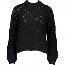 Sweter w kolorze czarnym. Czarne swetry oversize damskie marki Vero Moda, xs, ze splotem. W wyprzedaży za 130,95 zł.