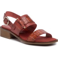 Sandały HISPANITAS - Coco-V20 HV00082 Arcilla. Czerwone klapki damskie Hispanitas, bez wzorów, ze skóry, bez obcasa. W wyprzedaży za 319,00 zł.