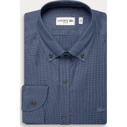 Lacoste - Koszula. Niebieskie koszule męskie Lacoste, s, bez wzorów, z bawełny, klasyczne, z klasycznym kołnierzykiem, z długim rękawem. Za 479,90 zł.