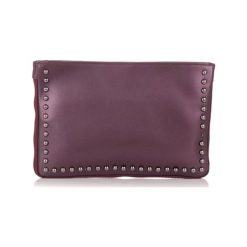 Puzderka: Skórzana kopertówka w kolorze bordowym – (S)30 x (W)20 x (G)3 cm