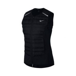Nike W NK AROLFT VEST, 10 | URUCHOMIENIE | KOBIETY | KAMIZELKA | CZARNY / CZARNY / SREBRNY METALICZNY | XL. Szare kamizelki damskie Nike, xl, bez wzorów, sportowe, bez kaptura. W wyprzedaży za 505,50 zł.