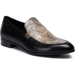 Lordsy VAGABOND - Franes 4606-202-87 Sand/Black. Czarne półbuty damskie Vagabond, ze skóry, bez obcasa, na obcasie. Za 419,00 zł.