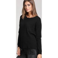 Czarny Sweter Rows Of Fringes. Czarne bez kategorii other, na zimę, xl. Za 89,99 zł.