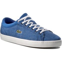 Sneakersy LACOSTE - Straightset Sp 217 1 CAM 7-33CAM1063125 Blu. Niebieskie sneakersy męskie Lacoste, bez zapięcia. W wyprzedaży za 319,00 zł.
