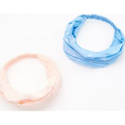 Czapeczki niemowlęce: Miękka opaska 2 pack - Kremowy
