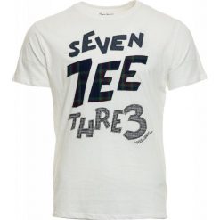 Pepe Jeans T-shirt męski Abbot M biały. Białe koszulki męskie Pepe Jeans, m, z nadrukiem, z jeansu, bez kołnierzyka. Za 189,00 zł.