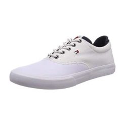 Tommy Hilfiger Męskie sneakersy Hilfiger Oxford Sneaker White FM0FM01938-100 (rozmiar 41). Białe sneakersy męskie TOMMY HILFIGER, bez zapięcia. W wyprzedaży za 329,00 zł.