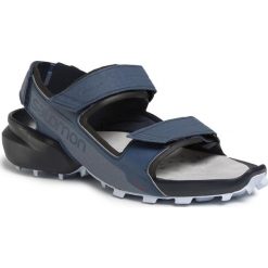 Sandały SALOMON - Speedcross Sandal 409771 28 M0 Sargasso Sea/Navy Blazer/Heather. Niebieskie sandały męskie Salomon, ze skóry ekologicznej, bez zapięcia. W wyprzedaży za 369,00 zł.