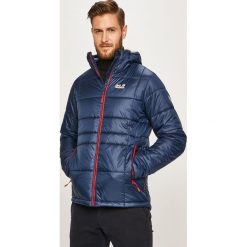 Jack Wolfskin - Kurtka. Niebieskie płaszcze męskie Jack Wolfskin, s, bez wzorów, z poliesteru, krótkie, z kapturem. W wyprzedaży za 479,90 zł.