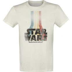 T-shirty męskie: Star Wars Retro Rainbow Logo T-Shirt biały
