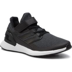 Buty adidas - Rapidarun El C EE7076 Cblack/Carbon/Ftwwht. Czarne półbuty dziewczęce Adidas, na sznurówki. Za 199,00 zł.