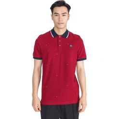 Jack & Jones Aop Polo Koszulka Czerwony. Czerwone podkoszulki męskie m, w grochy, z bawełny. Za 109,95 zł.