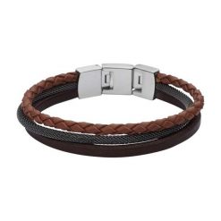 Bransoletki męskie: Bransoletka męska Fossil Casual JF02213040