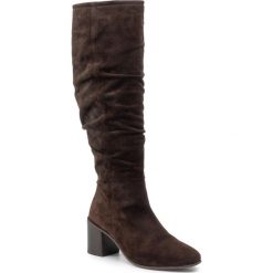 Kozaki MARC O'POLO - 807 14798001 300 Dark Brown 790. Pomarańczowe kozaki damskie Marc O'Polo, z zamszu, bez obcasa, bez zapięcia. W wyprzedaży za 689,00 zł.