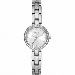 DKNY City Link NY2824. Szare zegarki damskie DKNY, srebrne. W wyprzedaży za 637,00 zł.