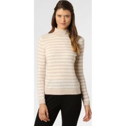Marie Lund - Sweter damski, beżowy. Brązowe swetry damskie Marie Lund, l, bez wzorów, z kaszmiru, bez rękawów, bez kaptura. Za 579,95 zł.