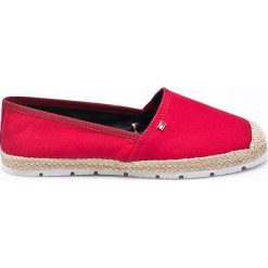 Tommy Hilfiger - Espadryle. Różowe tomsy damskie TOMMY HILFIGER, z materiału. W wyprzedaży za 259,90 zł.
