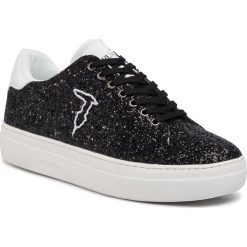 Sneakersy TRUSSARDI JEANS - 79A00475 K299. Czarne półbuty damskie Trussardi Jeans, z jeansu. W wyprzedaży za 449,00 zł.