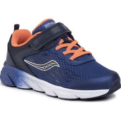 Sneakersy SAUCONY - S-Wind A/C SK261527 Navy. Niebieskie trampki chłopięce Saucony, bez wzorów, ze skóry ekologicznej, na rzepy. W wyprzedaży za 149,00 zł.