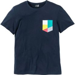 T-shirty męskie z nadrukiem: T-shirt Regular Fit bonprix ciemnoniebieski