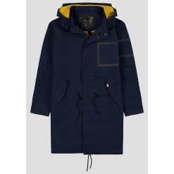 Parka w kolorze granatowym. Niebieskie parki damskie H.I.S, s, bez wzorów, z bawełny, bez kaptura. W wyprzedaży za 389,95 zł.