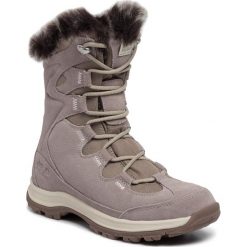Śniegowce JACK WOLFSKIN - Glacier Bay Texapore High W 4020512 Light Grey/Champagne. Szare kozaki damskie Jack Wolfskin, ze skóry, bez zapięcia. W wyprzedaży za 519,00 zł.