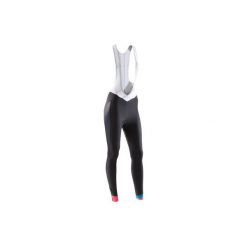 Spodnie na szelkach na rower 900 damskie. Czarne spodnie damskie marki B'TWIN, xs, z elastanu. W wyprzedaży za 159,99 zł.