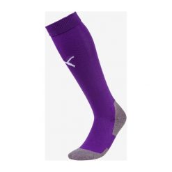 Puma Team Liga Core Skarpetki Fioletowy. Fioletowe skarpetki męskie Puma, bez wzorów, z elastanu. Za 42,95 zł.