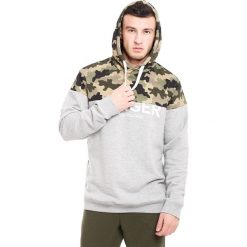 Męska bluza MF Army. Szare bluzy męskie rozpinane Astratex, m, z napisami, z tkaniny. Za 125,99 zł.