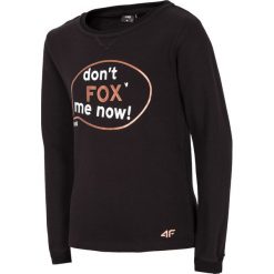 Bluzy chłopięce: Bluza dla dużych dziewcząt JBLD206 – CZARNY