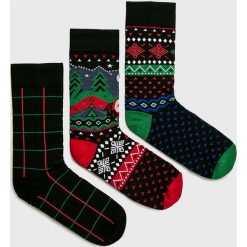 Medicine - Skarpety XMASS 3-Pack. Czarne skarpetki męskie marki MEDICINE, z bawełny. W wyprzedaży za 29,90 zł.