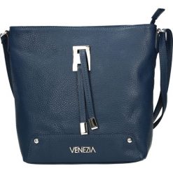 Torba - 98-007-O D BL. Szare torebki klasyczne damskie Venezia, ze skóry. Za 229,00 zł.