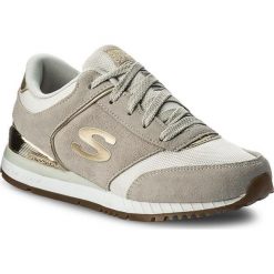 Sneakersy SKECHERS - Revival 910/OFWT Off White. Szare półbuty damskie Skechers, na co dzień, bez wzorów, ze skóry, bez obcasa, na płaskiej podeszwie, bez zapięcia. W wyprzedaży za 239,00 zł.