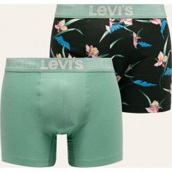 Levi's - Bokserki (2-pack). Zielone bokserki męskie Levi's®, s, bez wzorów, z elastanu. W wyprzedaży za 99,90 zł.