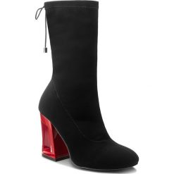 Botki SERGIO BARDI - Deliceto SS127291218DS 901. Czarne botki damskie na obcasie marki Sergio Bardi, z materiału. W wyprzedaży za 219,00 zł.