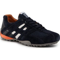Półbuty GEOX - U Snake K U4207K 02214 C4002 Navy. Niebieskie półbuty męskie Geox, na co dzień, bez wzorów, ze skóry, bez zapięcia. Za 429,00 zł.