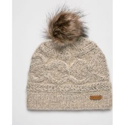 Barts - Czapka. Szare czapki zimowe damskie marki Barts, na zimę, z dzianiny. Za 149,90 zł.