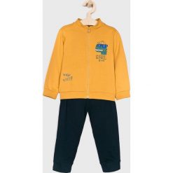 Blukids - Dres dziecięcy 74-98 cm. Żółte spodnie chłopięce Blukids, bez wzorów, z bawełny, długie. W wyprzedaży za 49,90 zł.
